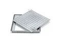 ZARGES Schachtabdeckung V2A 1000 x 1000 mm Außenmaß 1.160 x 1.160 mm (47099)