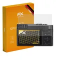atFoliX 3x Panzerfolie für Panasonic Lumix DMC-TZ91 Schutzfolie matt&stoßfest