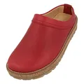 HAFLINGER Travel-Classic Eleganter Clog aus Leder mit Eva-Sohle Rot (771), Gr. 44