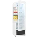 Exquisit Glastürkühlschrank, 173 cm Höhe, 280l Getränkekühlschrank mit LED, Umluft, 5 verstellbare Ablagen, CoolPro, GKS5260-GT-431D weiss