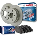BOSCH Bremsensatz Scheiben + Beläge vorne 280mm ⌀+ hinten 253mm ⌀für VW GOLF 4