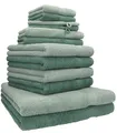 Betz 12-tlg. Handtuch-Set PREMIUM 100% Baumwolle 2 Duschtücher 4 Handtücher 2 Gä