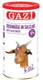 Gazi Ziegenkäse in Salzlake - 10x 800gramm Metalldose - Ziege Ziegen Käse Keci peyniri Goat Cheese 50% Fett i.Tr. 100% Ziegenmilch mild Salzlake mikrobielles Lab vegetarisch Halal glutenfrei