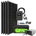 Solaranlage 800W 24V 100Ah - 2000W AC-Leistung - LiFePO4 Autark Pro XL