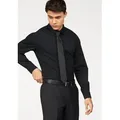 OLYMP Langarmhemd schwarz 39