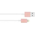 Moshi 99MO023251, 1 m, Lightning, USB A, Pink, Wei, iPhone 6s Plus, iPhone 6s iPhone 6 Plus, iPhone 6, iPhone 5s, iPhone 5c, iPhone 5, iPhone SE iP... - Rosa/Weiß