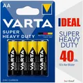 40x VARTA SUPER HEAVY DUTY AA Mignon R6 Batterien