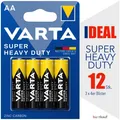 12x VARTA SUPER HEAVY DUTY AA Mignon R6 Batterien
