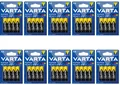 40x Varta SuperLife AA R6 LR6 1,5V Zink-Kohle Batterien Typ2006