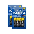2x Varta SuperLife Mignon AA LR6 1,5V Zink Kohle Batterie Super Heavy Duty