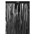Kopper-24 Türvorhang Lametta Vorhang 2 x 1 m, Schwarz