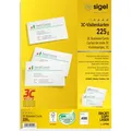 Sigel LP796 3C Visitenkarten 85x55 225g hochweiß