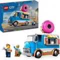 LEGO City Donut Truck - Spielzeug Foodtruck mit 2 Minifiguren (Verkäufer und Polizist) - Bauspielzeug für Jungen und Mädchen ab 5 Jahren - Gesch... - Bunt