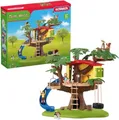 schleich 42408 FARM WORLD Abenteuer Baumhaus, 60 Teile Spielset mit Reifenschaukel, 2 Kinderfiguren und 4 Tierfiguren, Spielzeug für Kinder ab 3 Jahren