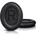 INF Ohrpolster für Bose QC 35 I/II, QC 25, QC 15, QC 2 Kopfhörer Schwarz - Schwarz