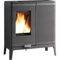 Invicta P619044, Freistehende Feuerstelle, Geschlossen, Holz-Briketts, Anthrazit, Drinnen, Senkrecht - Grau