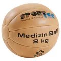 Medizinball aus Leder, ø 23 cm, 2 kg