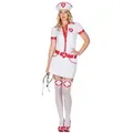 Rubie ́s Arzt-Kostüm OP-Krankenschwester Kostüm - Fasching Halloween, Knapp geschnittenenes Krankenschwesterkostüm weiß 38