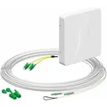 Kaiser 4252034 Teilnehmeranschluss Gf-TA E3S Connect®, Aufputz, L=10m, 2xF, LC/APC DX, HÜP, vorkonfektioniert, shutter, LC/APC