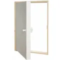 Dolle Kniestocktür Cpl-beschichtet In Weiß 100x70x11,5cm U-wert 0,65w/m2·k