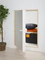 Dolle Kniestocktür Massivholzrahmen weiß, 98 x 68 x 11,5 cm