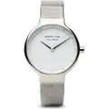Bering Damen Uhr Armbanduhr Max René - 15531-004 Meshband - Silber