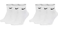 NIKE 6 Paar Everyday Cushioned Ankle Socken SX7667-100/XL