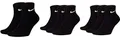 NIKE Socken Herren Damen Weiß Schwarz Kurz 8 Paar Knöchel-Hoch 8er Pack Sparset Sportsocken 34-38 38-42 42-46 46-50, Größe:42-46, Farbe:schwarz/schwarz/schwarz