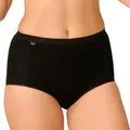 Sloggi 4P Basic Plus Maxi Schwarz Baumwolle 46 Damen