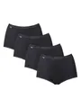 Sloggi Damen Unterhose Basic+ Maxi , 4-Pack, 46, Schwarz