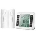 Kühlschrank Thermometer, Gefrierschrank Thermometer mit 2 Sensoren, Digital L...