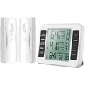 Kühlschrank Thermometer Gefrierschrank Digital Alarm LCD Sensor Innenaußen