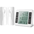 Kühlschrank Thermometer, Gefrierschrank, Digital, Sensor, Alarm, Min Max, LCD