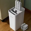 Wischmopp und Eimer mit AuswringerSet, Weiß Flach Squeeze Mop Eimer Set für B...