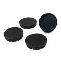 4x Nabendeckel Schwarz 60mm ABS Nabenkappen Felgendeckel Kappen Deckel Zubehör