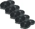 vhbw 10x Aktivkohlefilter kompatibel mit Constructa CD 66151, CD 66190, CD 66191, CD66190, CD66191, CD 66150, CD66151 Dunstabzugshaube - 20,2 cm
