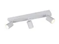TRIO Leuchten LED Deckenstrahler, Dimmfunktion, LED wechselbar, Warmweiß, Innen Strahler mit 3 schwenkbaren Spots aus Metall, Breite 50cm