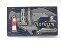 Borkum Magnet Metall Souvenir Germany Ostfriesland 7,5 cm