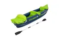 ECD Germany Schlauchboot Aufblasbares Kajak Cruiser X1 Schlauchboot Luftkajak Kanu Boot, für 2 Personen 318x80x55cm Grün/Weiß/Blau Set 2-tlg