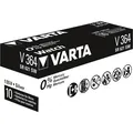 VARTA Silberoxid-Knopfzelle 364, Batterie, silber