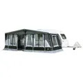 DWT aufblasbares Vorzelt für Wohnwagen - Prime Air II - herausnehmbare Vorder- und Seitenwände - Ganzzelt 240 cm Tiefe - Air-In-System, Größe:Gr. 31 Umlaufmaß 906-930 cm