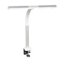 FeinTech LTL00310E LED-Schreibtischlampe 50 cm breit dimmbar mit Klemmfuß Klemmbar