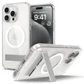 Spigen für iPhone 15 Pro Ultra Hybrid S MagFit All-in-One Hülle mit Ständer Kompatibel mit MagSafe Handyhülle Case Schutzhülle -Crystal Clear