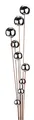 Gartenstecker Blumenstecker Dekostecker RUSTY BOULES Rostoptik Edelstahlkugeln