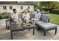 Green Spirit Lounge-Set Porto Aluminium 5 Personen mit Hocker und Tisch