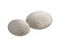 BOLTZE GRUPPE GmbH Servierplatte Teller mit Blumenmuster FLORINA, aus Keramik, 2er-Set, Keramik, (2er-Set), Servierteller mit Blumenmuster