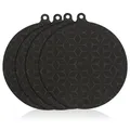 Meisterhome® Induktionsschutzmatte – Herdabdeckplatte - Herdabdeckung Induktionsfeld - Hitzeschutzmatte - Induktionsmatte für alle Größen - Silikon Matte - Induktion Schutzmatte - 4 Stück (Set 5)