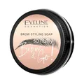 Eveline Cosmetics Brow & Go! Vegane Augenbrauen-Styling-Seife, Lang anhaltende Gelformel für perfekt geformte Brauen - 25g