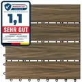 Wpc-terrassenfliese Mix Teak 30 X 30 Cm