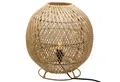 Casa Moro Nachttischlampe Tischlampe Rattan Natur – Boho Nachttischlampe Lampe Ø 30 cm, ohne Leuchtmittel, E14, mit Schalter, für Nachttisch, Kommode, Sideboard